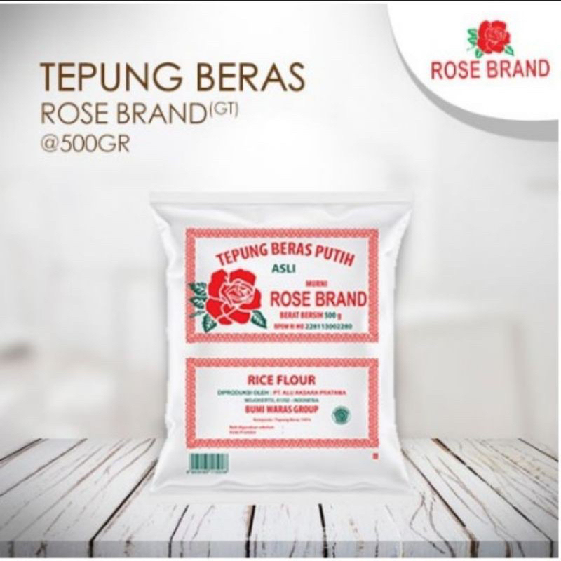 

Tepung Beras 500 gram Rose Brand 500 g