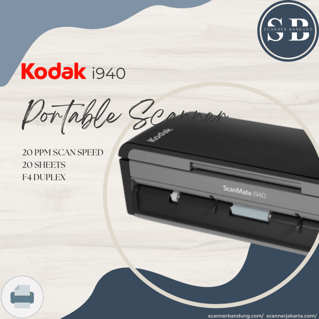 scanner kodak i940 - 20ppm