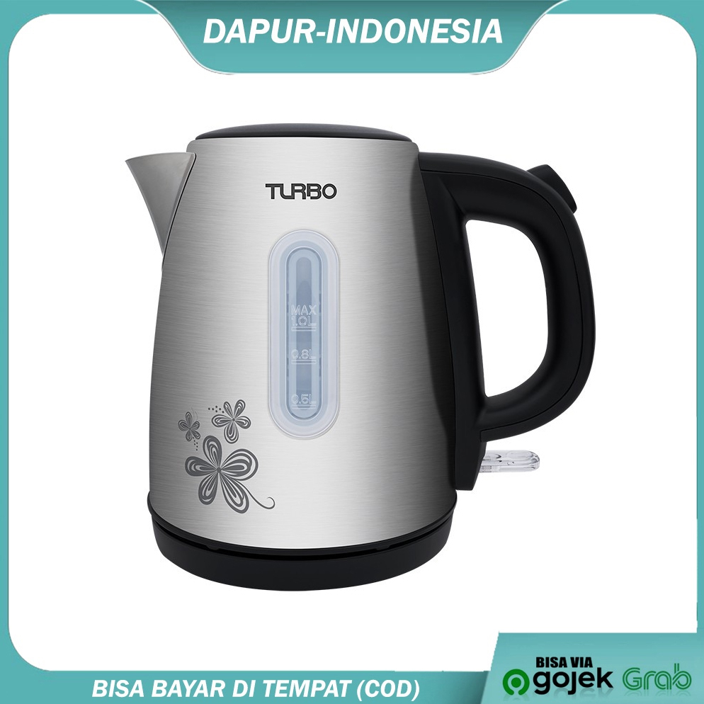 KETTLE TURBO/TEKO LISTRIK OTOMATIS TURBO Kapasitas 1 liter