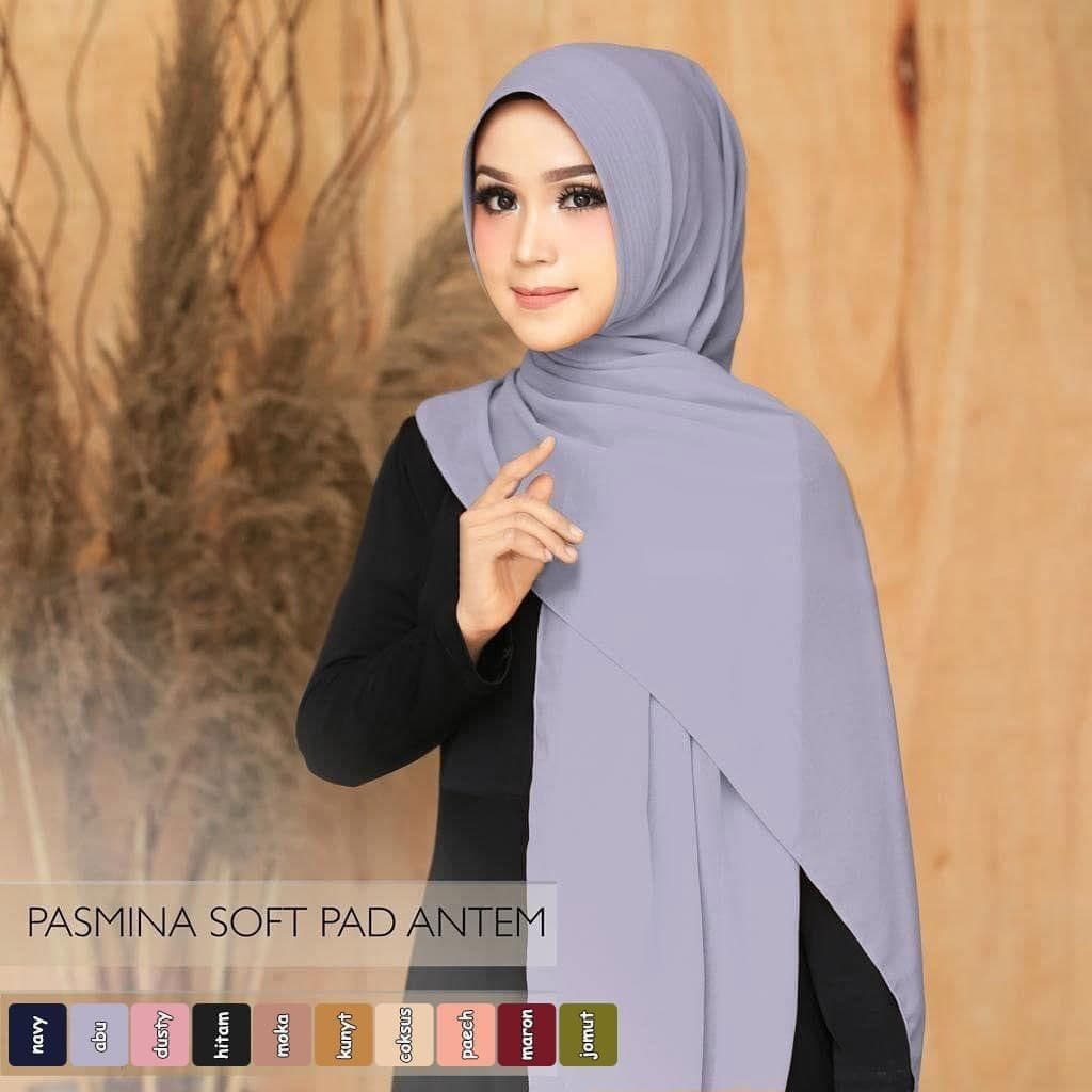 PASHMINA SOFT PAD KERUDUNG KHIMAR / KHIMAR MURAH / KHIMAR INSTAN
