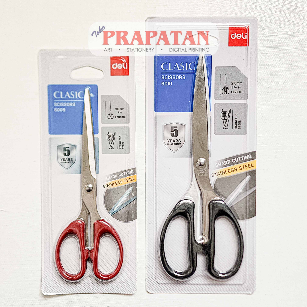 

Gunting Deli Stainless Steel 6009-6010 | Deli Scissors
