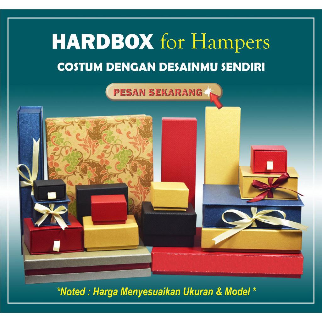 

HARDBOX/KEMASAN untuk HAMPERS-SOUVENIR-GIFT Kwalitas #1