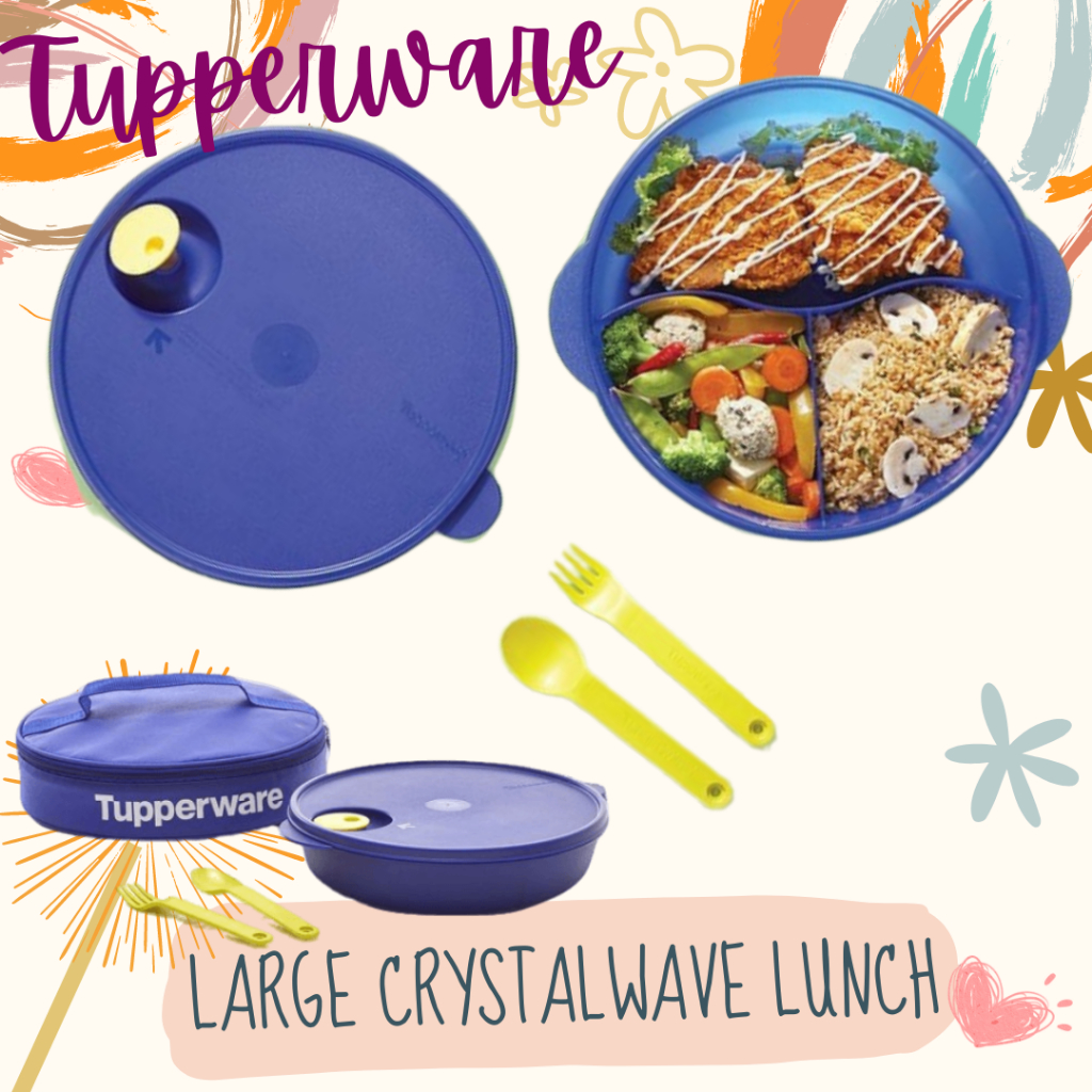 Tupperware Large Crystalwave Lunch Set