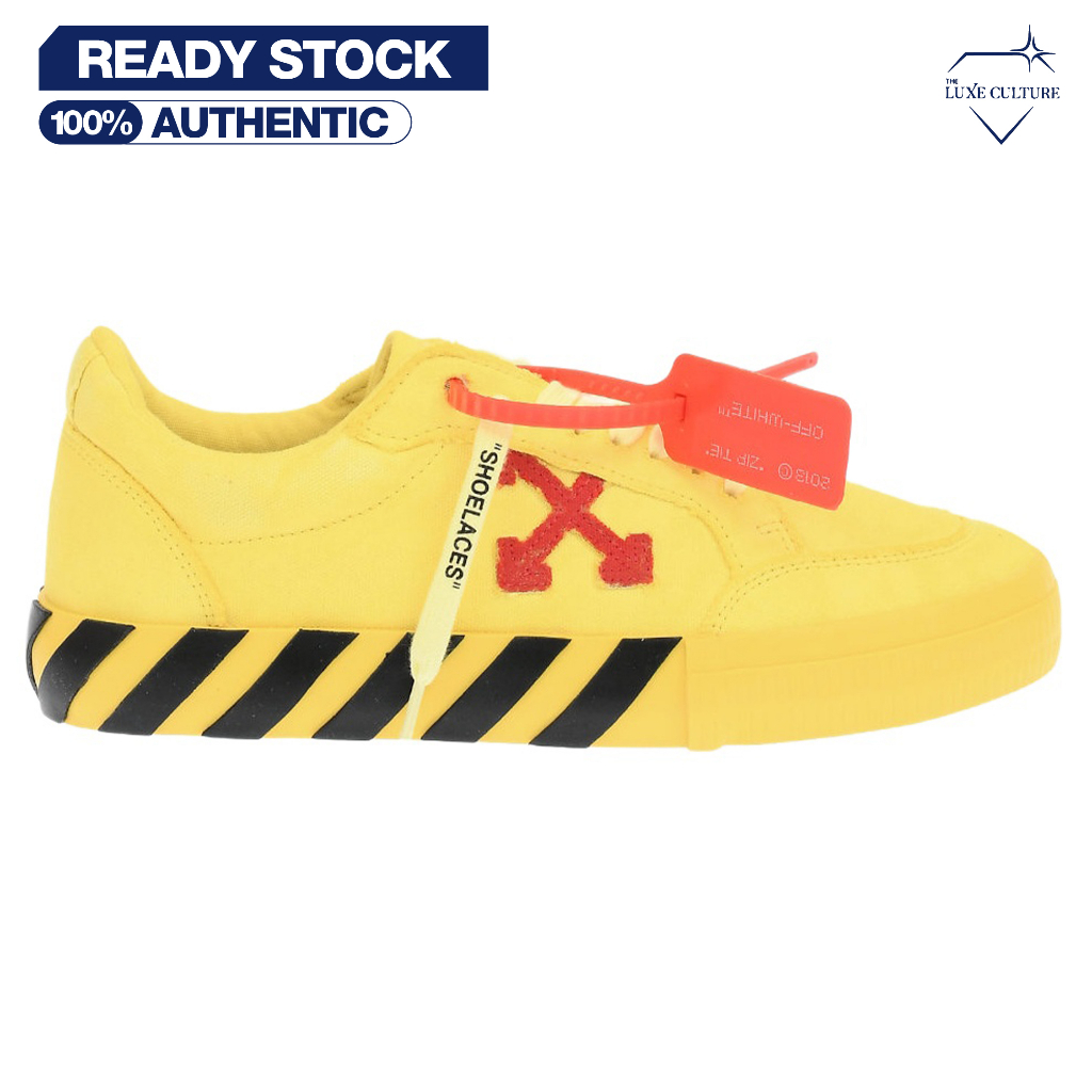 Off White Vulc Yellow Sneaker / Sepatu Branded Original