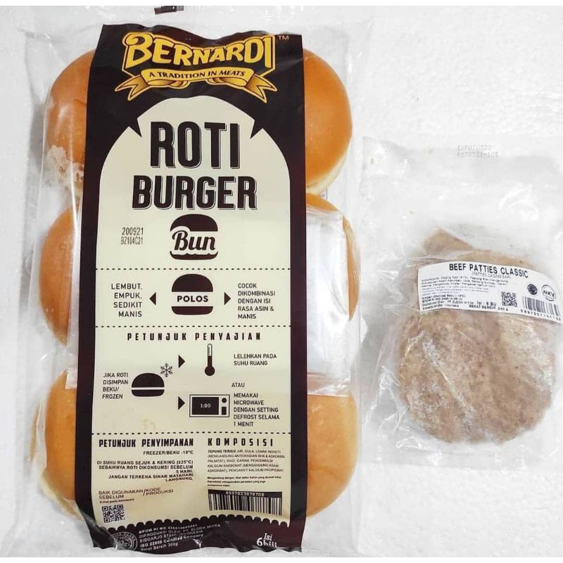 

Paket burger bernardi paties classic