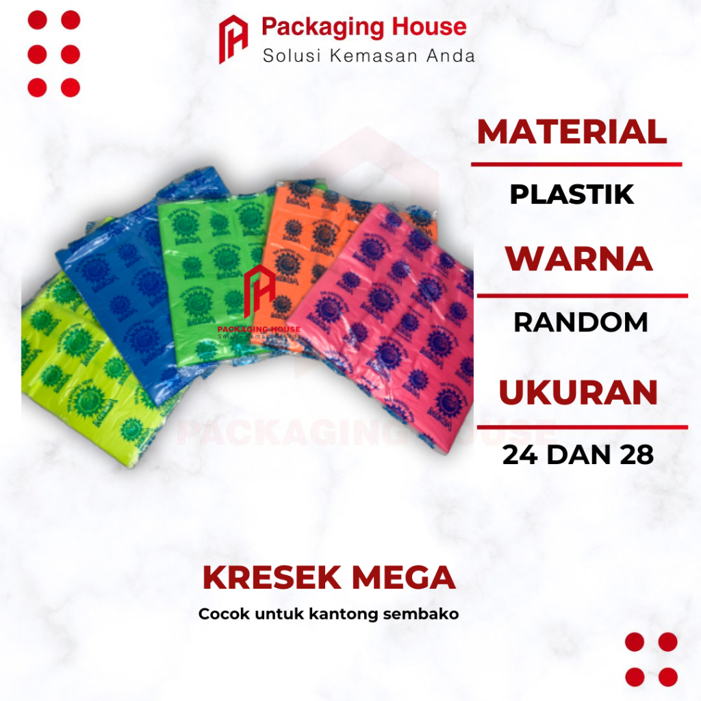 Kantong Kresek | Kantong Plastik | Kantong Kresek Plastik Warna ukuran 24 | Kantong Kresek Plastik W