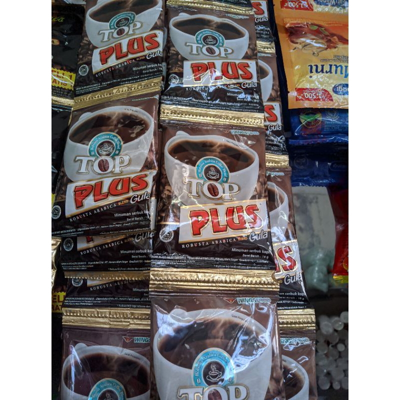 

KOPI TOP PLUS GULA 1RENCENG(10PCS)