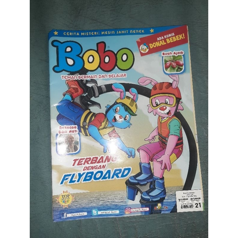 buku anak bobo. kelinci. majalah anak jadul rare langka koleksi