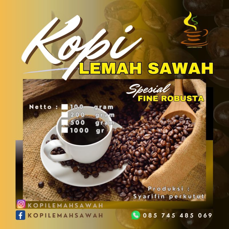 

kopi lemahsawah robusta bubuk halus 1kg