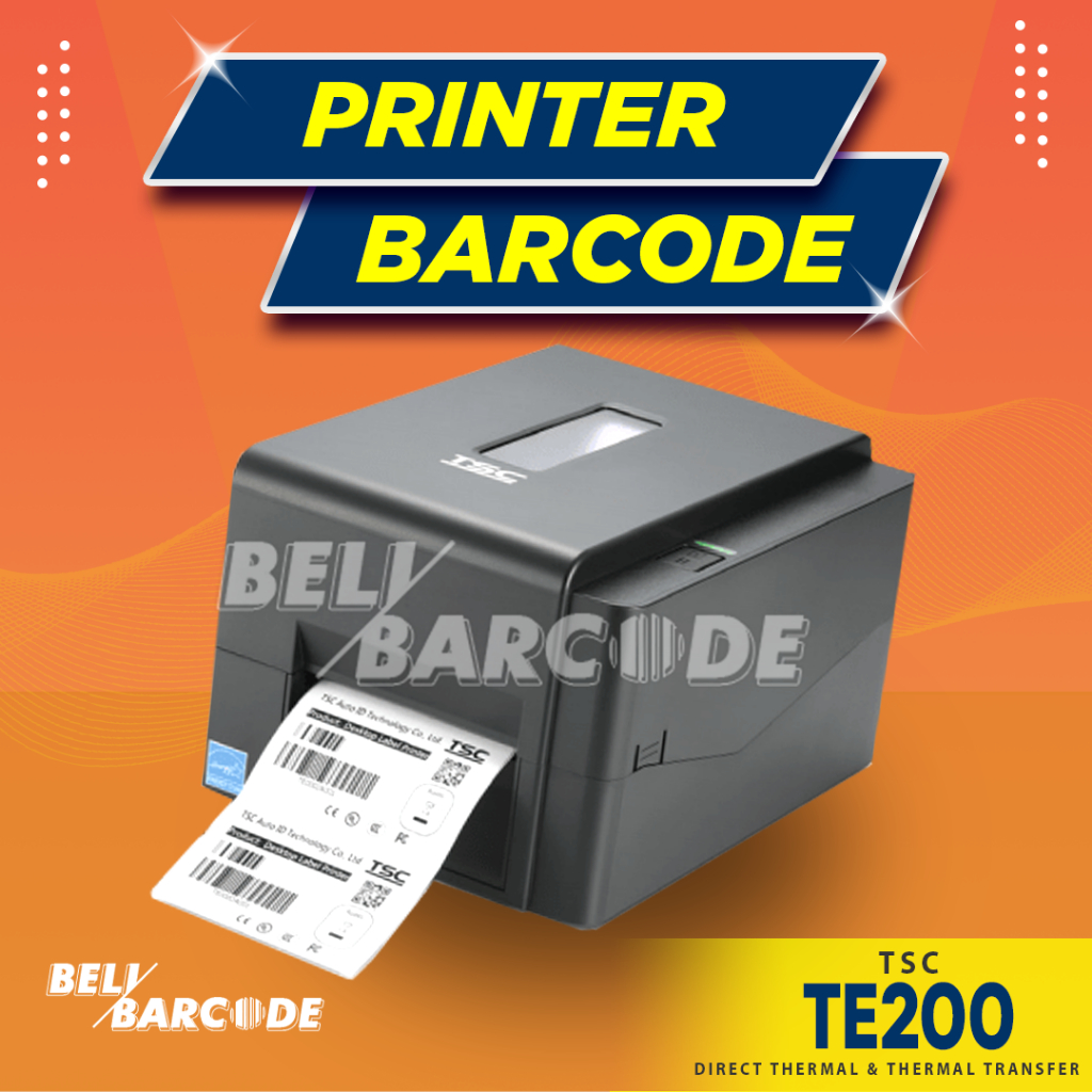 

TSC TE200 Printer Cetak Label Thermal Semicoated Yupo USB 203dpi