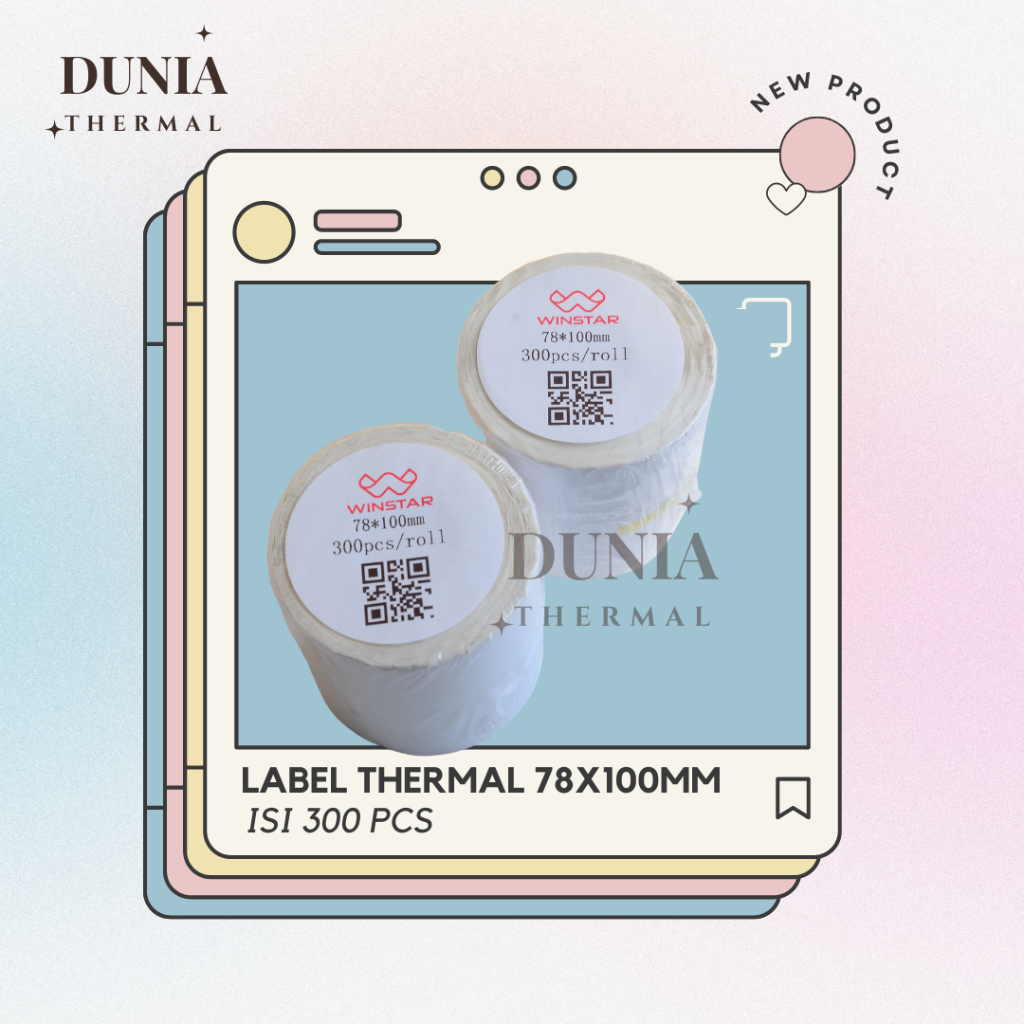 

Stiker Label Barcode Thermal 78 x 100 Label Barcode Olshop Label Pengiriman 78x100 isi 300 lembar