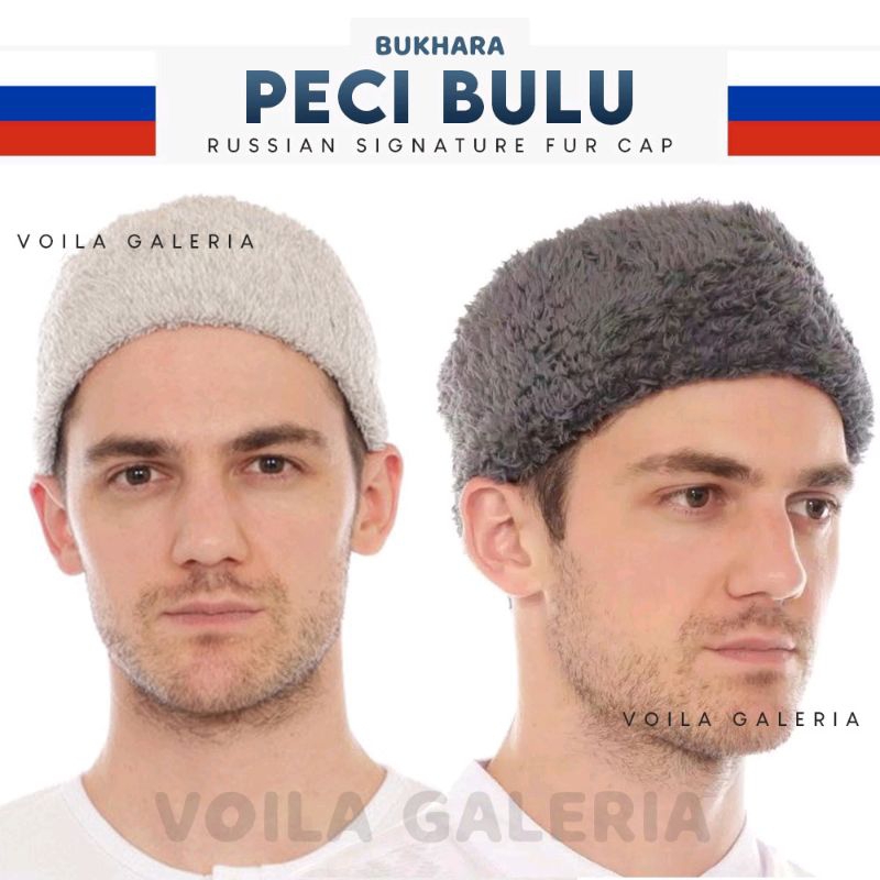 Peci Bulu Rusia / Peci Bulu Bukhara / Kopyah Maiyah /Songkok Cak Nun / Kopiah Solat Kekinian Peci So