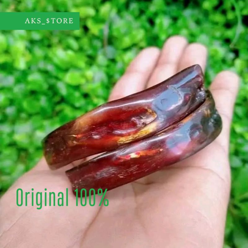 GELANG AKAR BAHAR MERAH KRISTAL