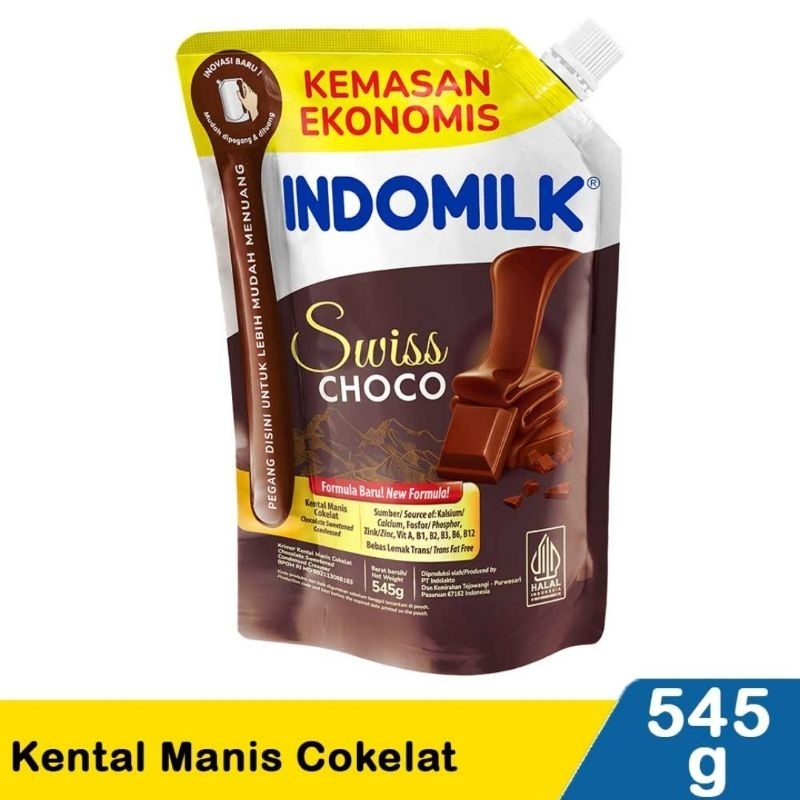 

Indomilk Susu Kental Manis Coklat Swiss Choco 545 gram