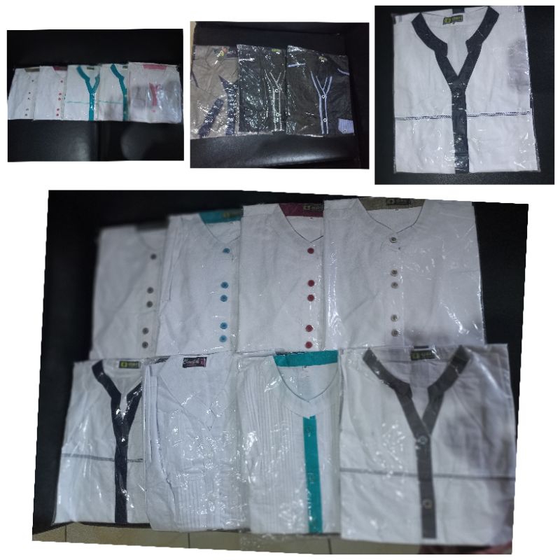 Kemeja Putih kain katun halus murah