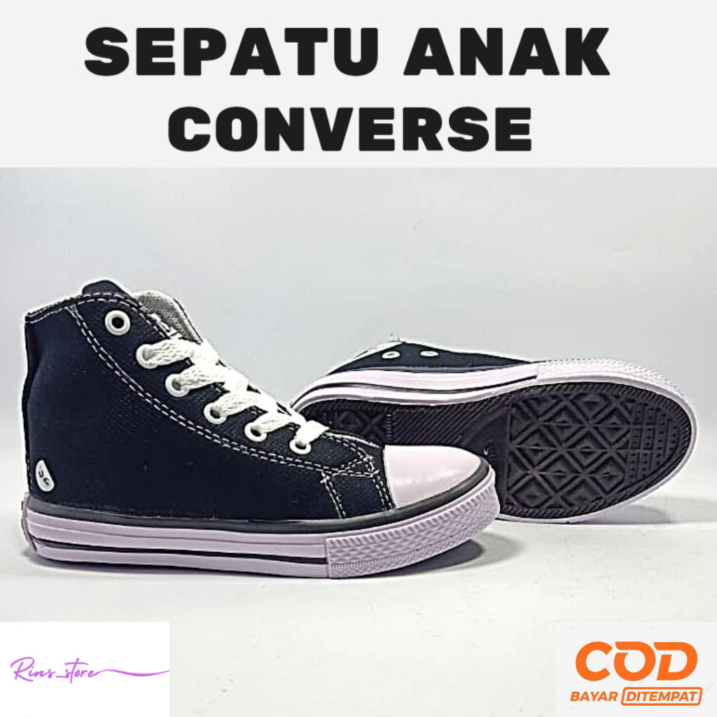 SEPATU CONVERSE ALL STAR BOOTH ANAK - SEAPATU SEKOLAH MURAH