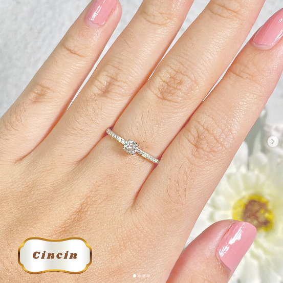 Elco Jewellery - Cincin Berlian Eropa F Vvs | CBRE-05720SH Berkualitas dan Bergaransi