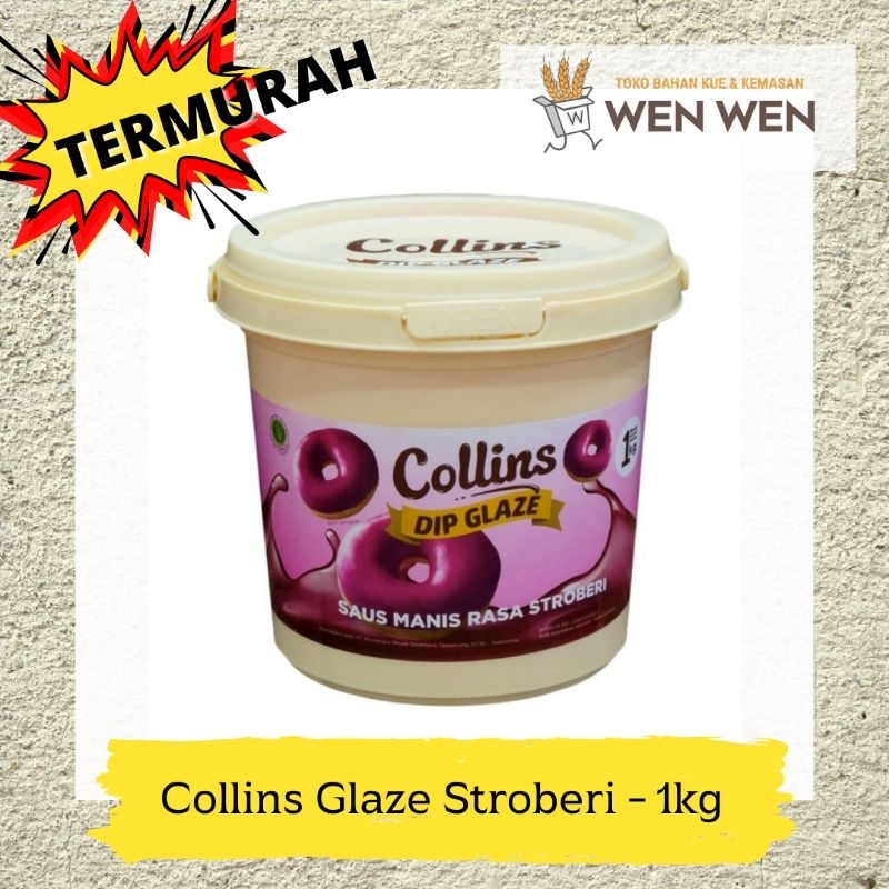 

Collins Glaze Stroberi - 1 kg