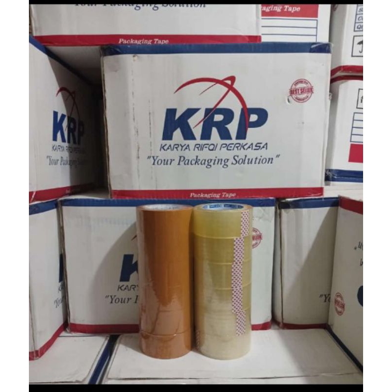 

isolasi/solasi/lakban putih/lakban coklat/1slop/6roll