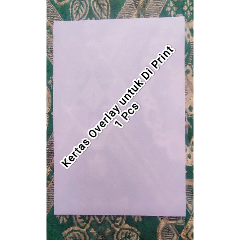 

Kertas Overlay id card untuk Di Print ukuran A4 Terlaris Sepulau Jawa