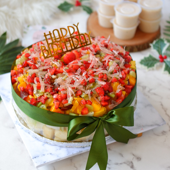 

Mixed Fruit Salad Cake - Party Size - Instant Bike - READY IN 3 HOURS*