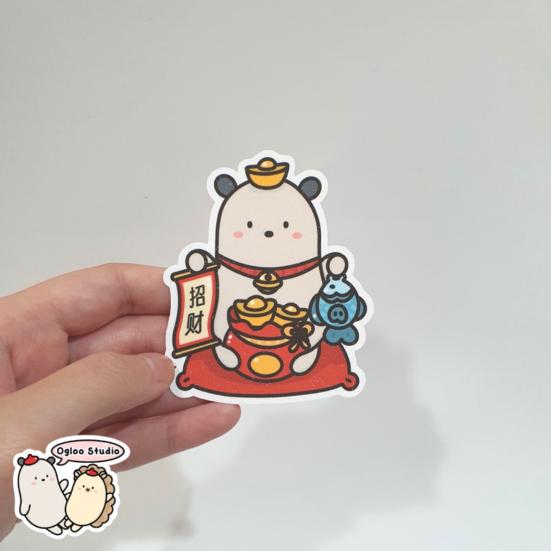 

Lucky Ogloo Die-cut Sticker