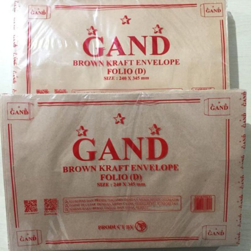

Amplop Cokelat uk Folio merk Gand