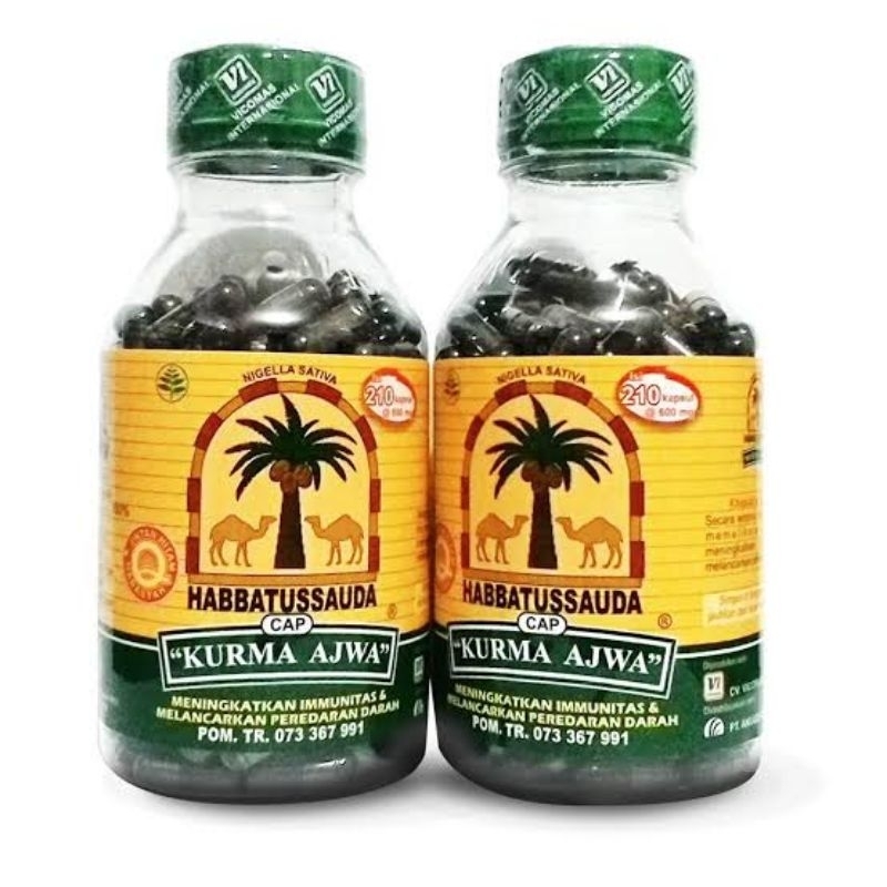 Habbatussauda Jinten Hitam cap Kurma Ajwa Asli 100%