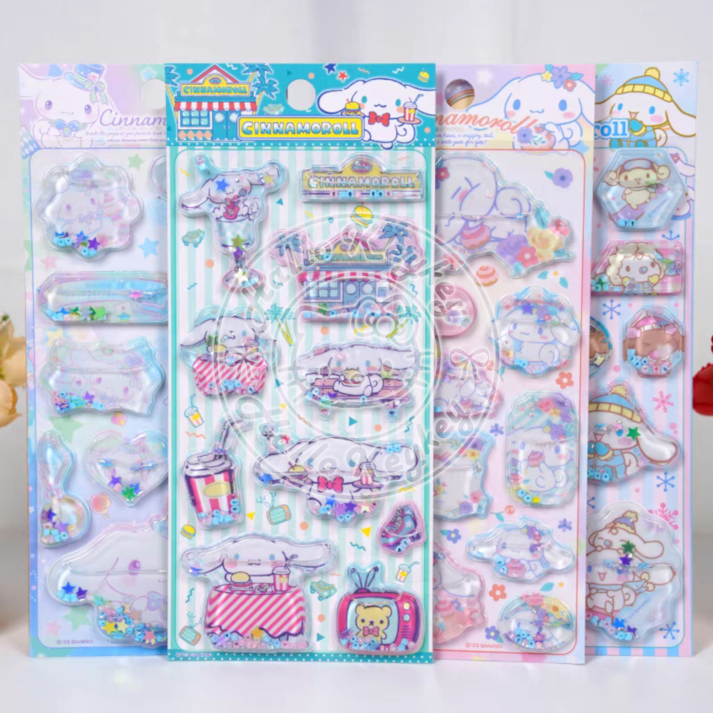 

stiker deco isi air springkle mote cinnamoroll original sanrio