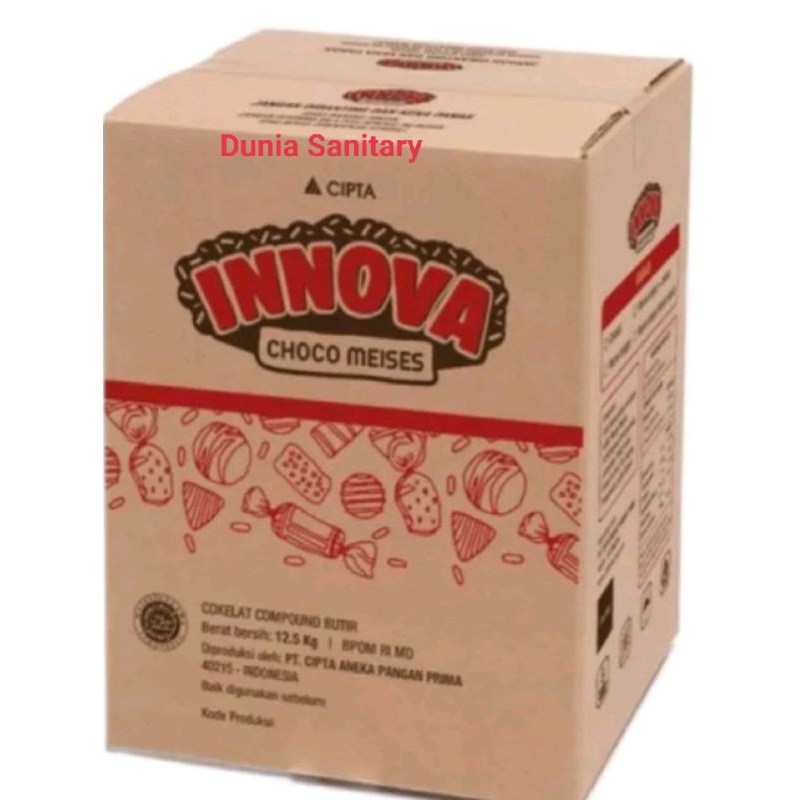 

Meses coklat Innova dus merah kemasan repack 500gr