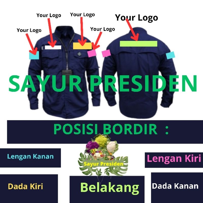 Seragam Kemeja  PDH Tactical Full Bordir custom suka-suka / Kemeja custom tactical / PDH Tactical Cu