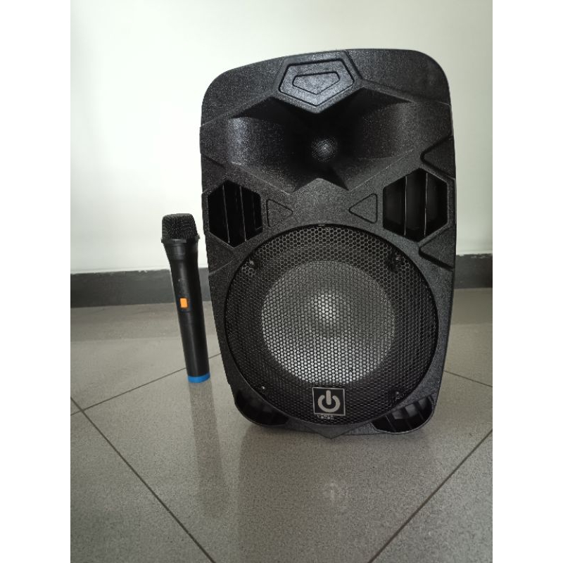 Aktif Speaker Portabel bonus mic wireless