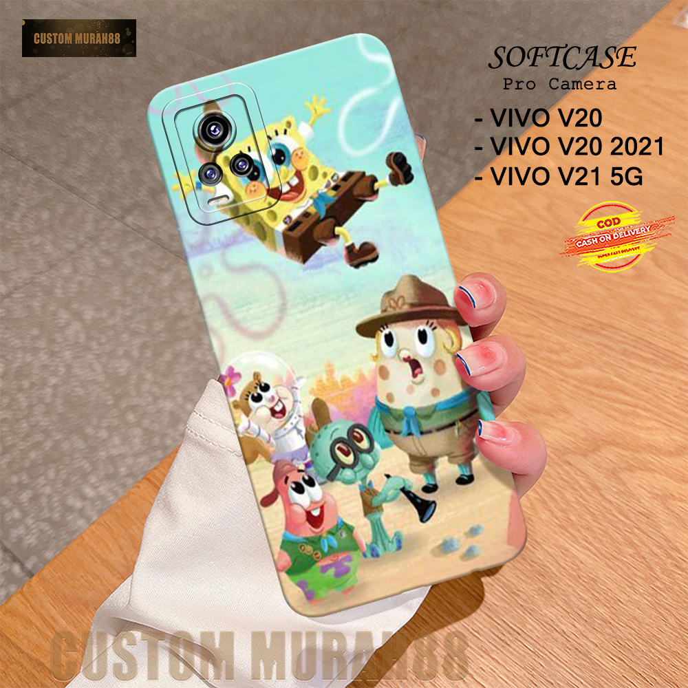 Case Vivo V20 / V20 2021 & V21 5G Terbaru - Fashion Case KARTUN - Casing Hp Vivo V20 / V20 2021 & V2