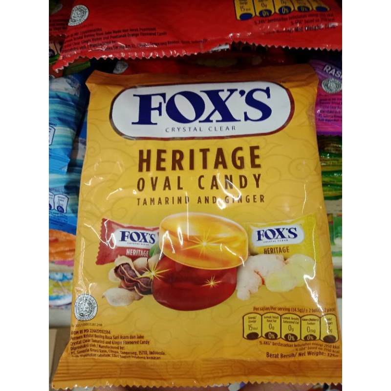 

Permen Fox's Rasa Sari Asam & Jahe 125gr