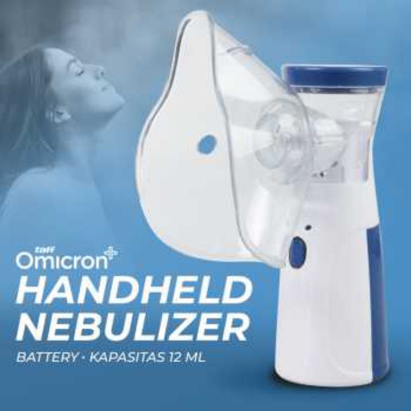 TaffOmicron Alat Terapi Pernapasan Handheld Inhaler Nebulizer Machine Battery - JSL-W302 - putih bir