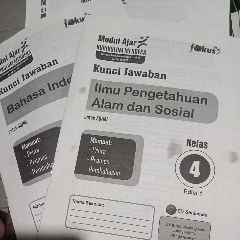 kunci jawaban LKS fokus kelas 4 tahun 2023