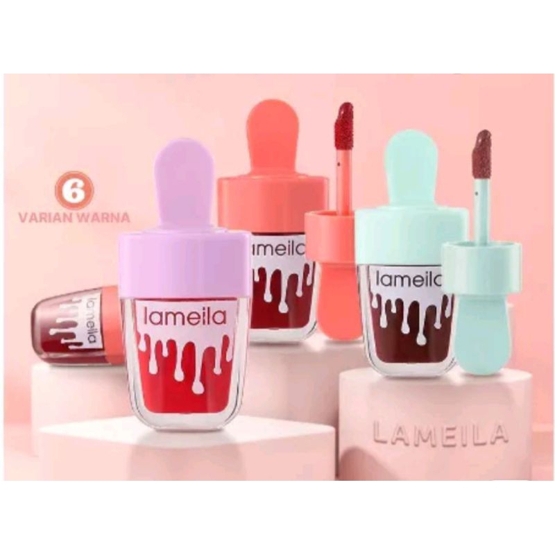 Lameila 1079 liptint waterproof frozen lip glaze lip gloss moisturizing