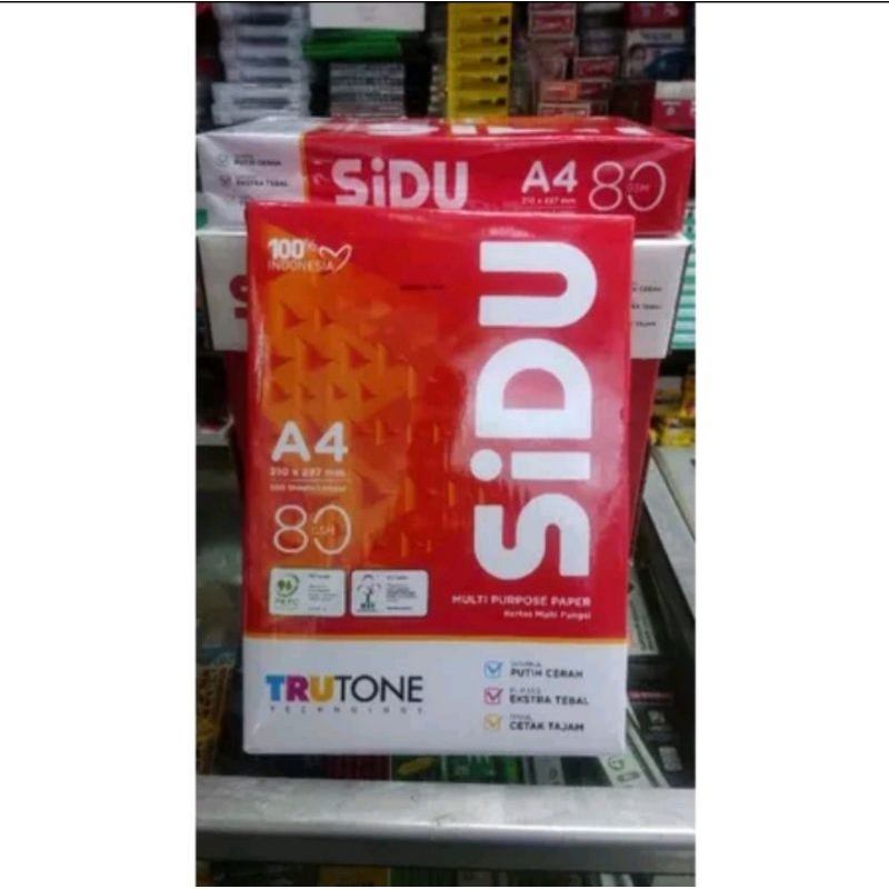 

KERTAS A4 MERK SIDU/SINAR DUNIA 80 GRAM