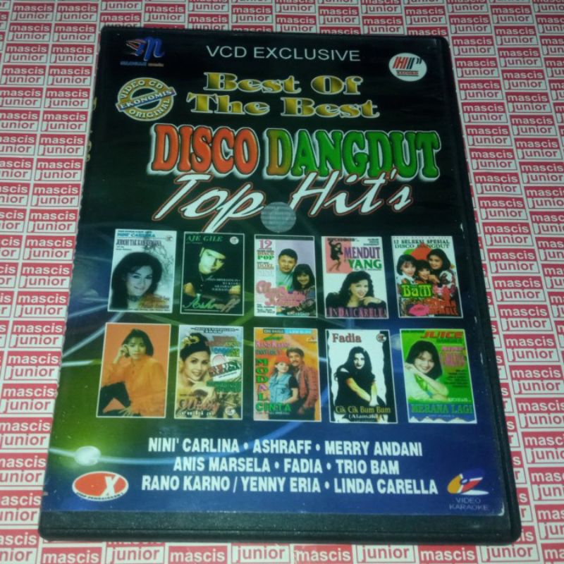 VCD Best Of The Best Disco Dangdut Top Hits - Nini Carlina Ashraff MERRY ANDANI ANIS MARSELA FADIA T