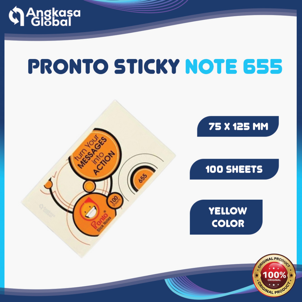 

PRONTO STICKY NOTE 655 (1PAD)