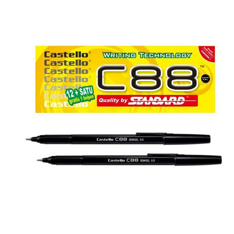 

Pena Standard / Pulpen C88 Hitam / Biru 1 kotak
