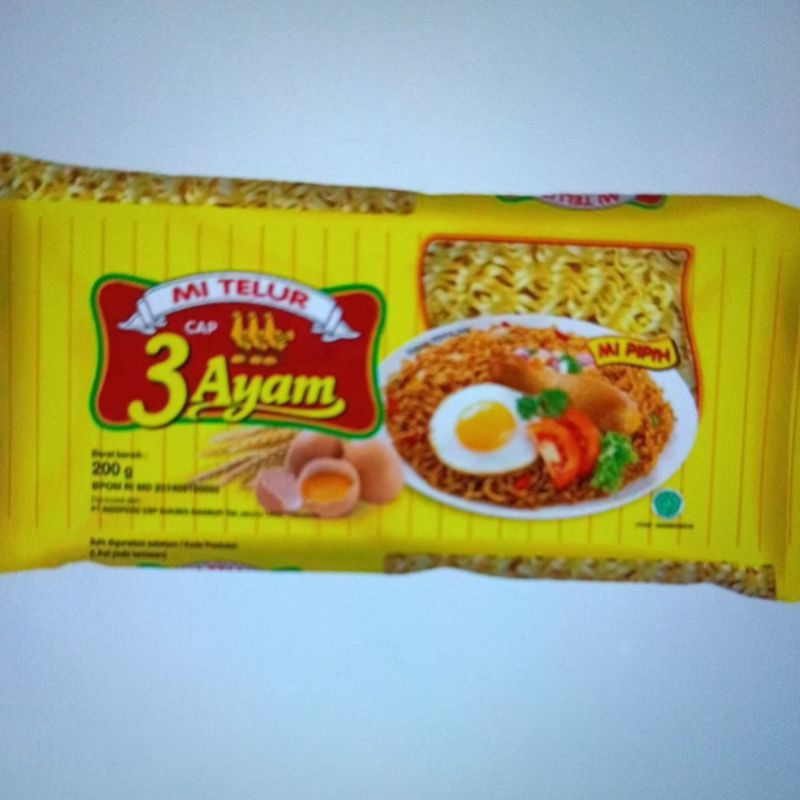 

cap 3 ayam mie telor kuning 200 gr