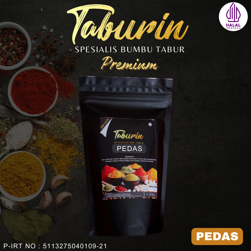 

Bumbu Tabur Premium Kiloan Pedas by Taburin