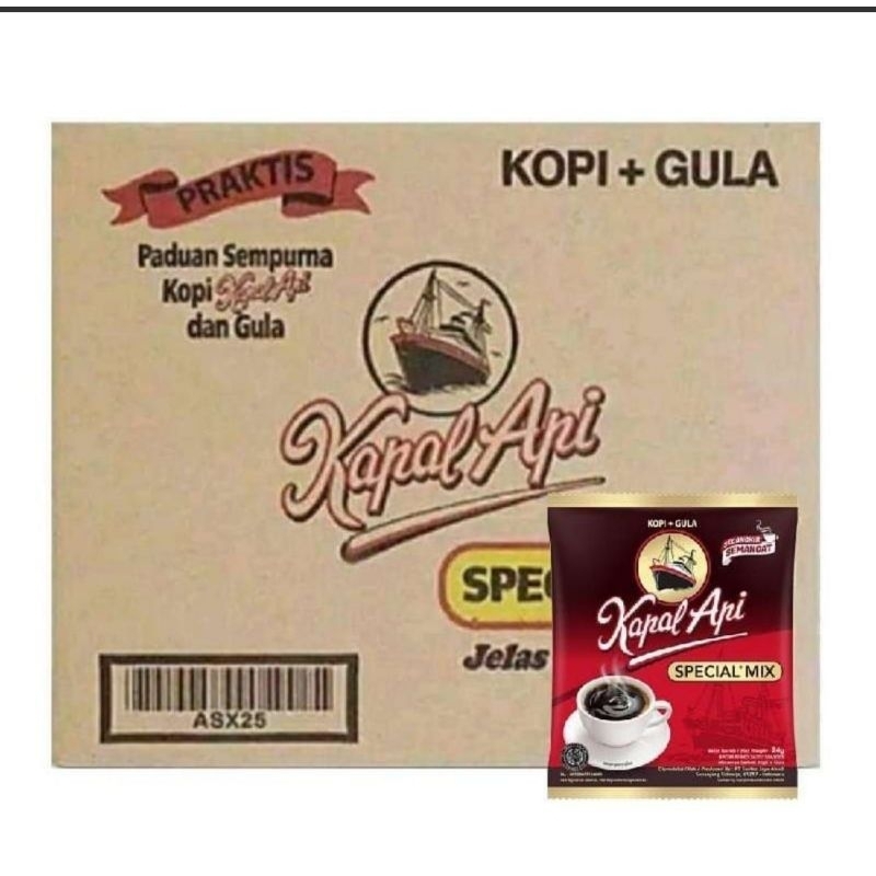 

Kapal api special mix 1 dus isi 12 renceng