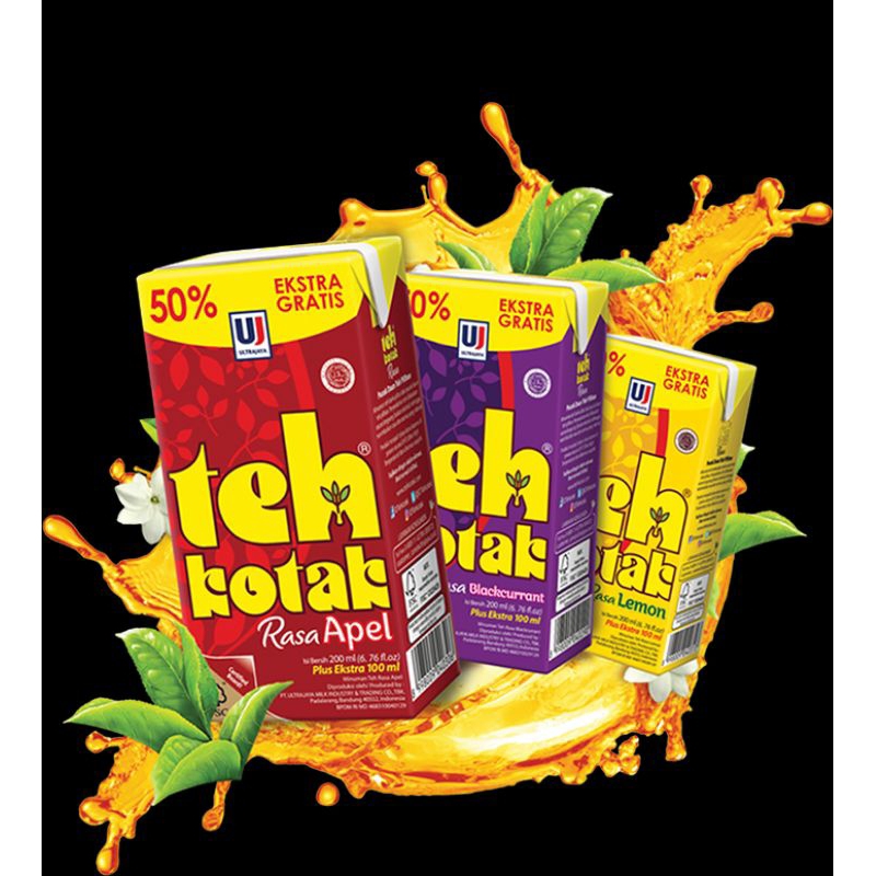 

TEH KOTAK Apel, Blackurant, Lemon, Less Sugar 300ml 1 Karton/24 Pcs