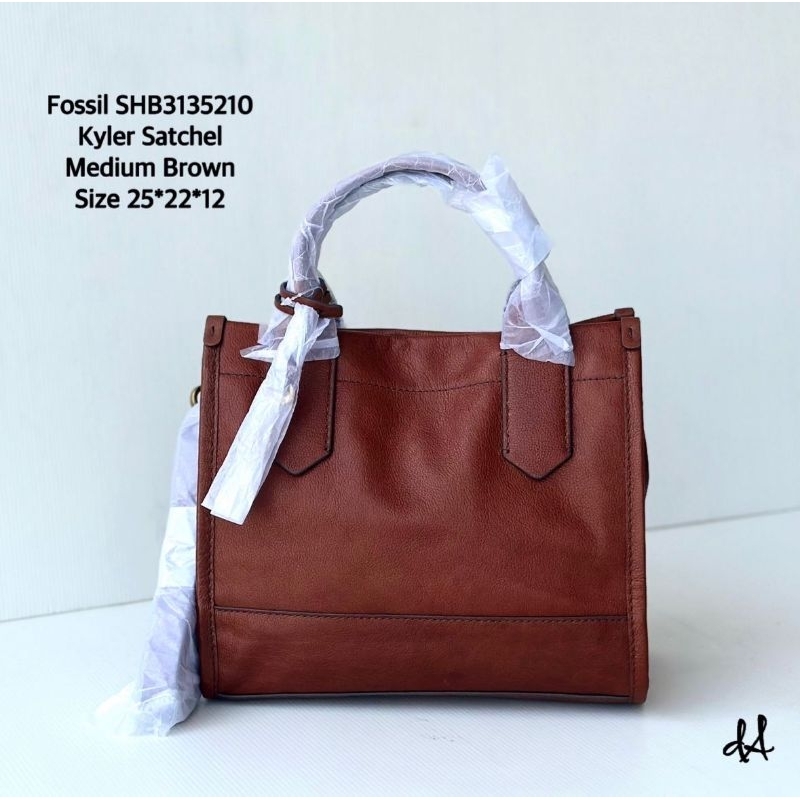 Fossil kyler large tote bag medium brown