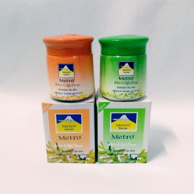 Haslin metro white & soft cream pelembab wajah
