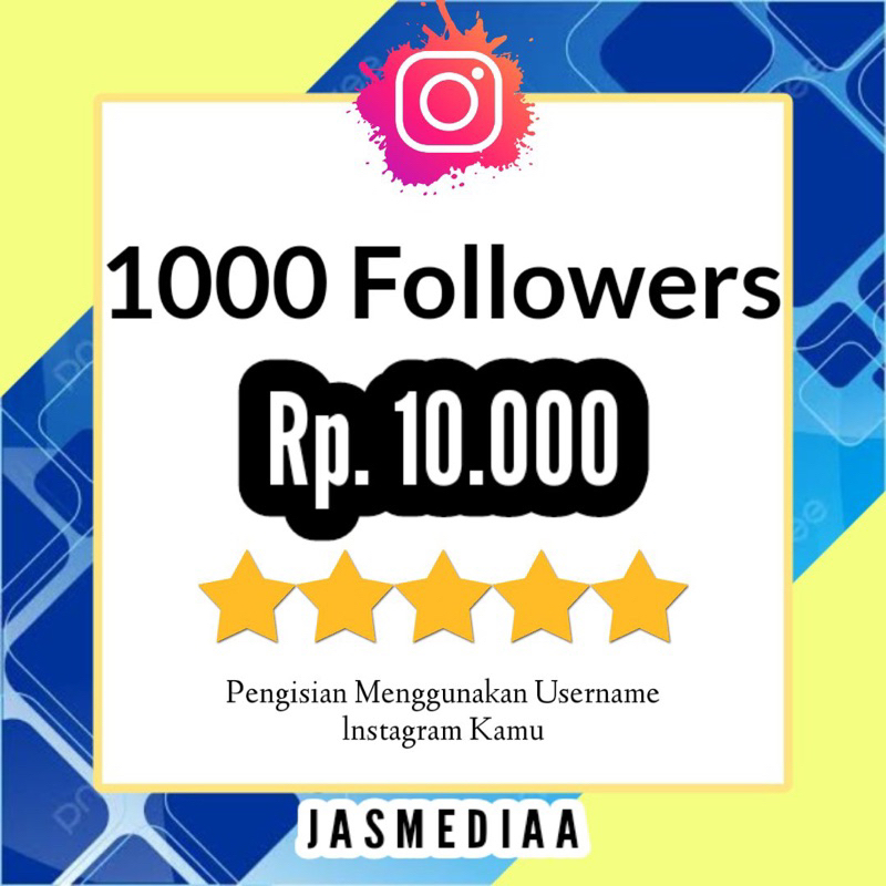 Jasa 1000 Follower instagram permanen Super Fast Bisa Lihat Story Dan Like