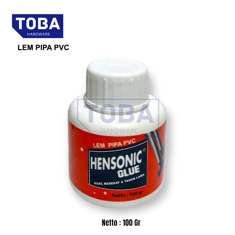 Lem Pipa PVC Botol Hensonic 100gr Lem Pipa Paralon Glue 100 gram
