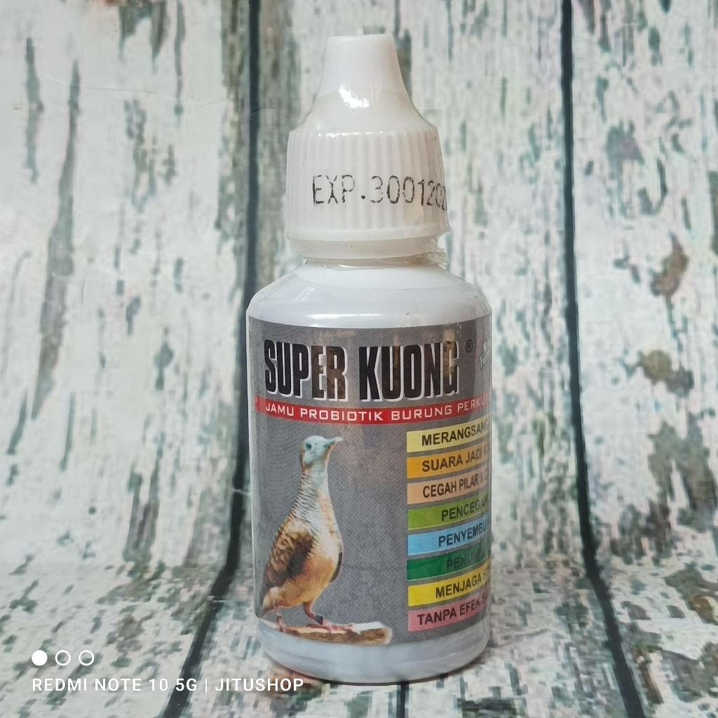 Super Kuong Super Kicau Vitamin Doping Penggacor Burung Perkutut Derkuku Anggungan Tambah Durasi Oba